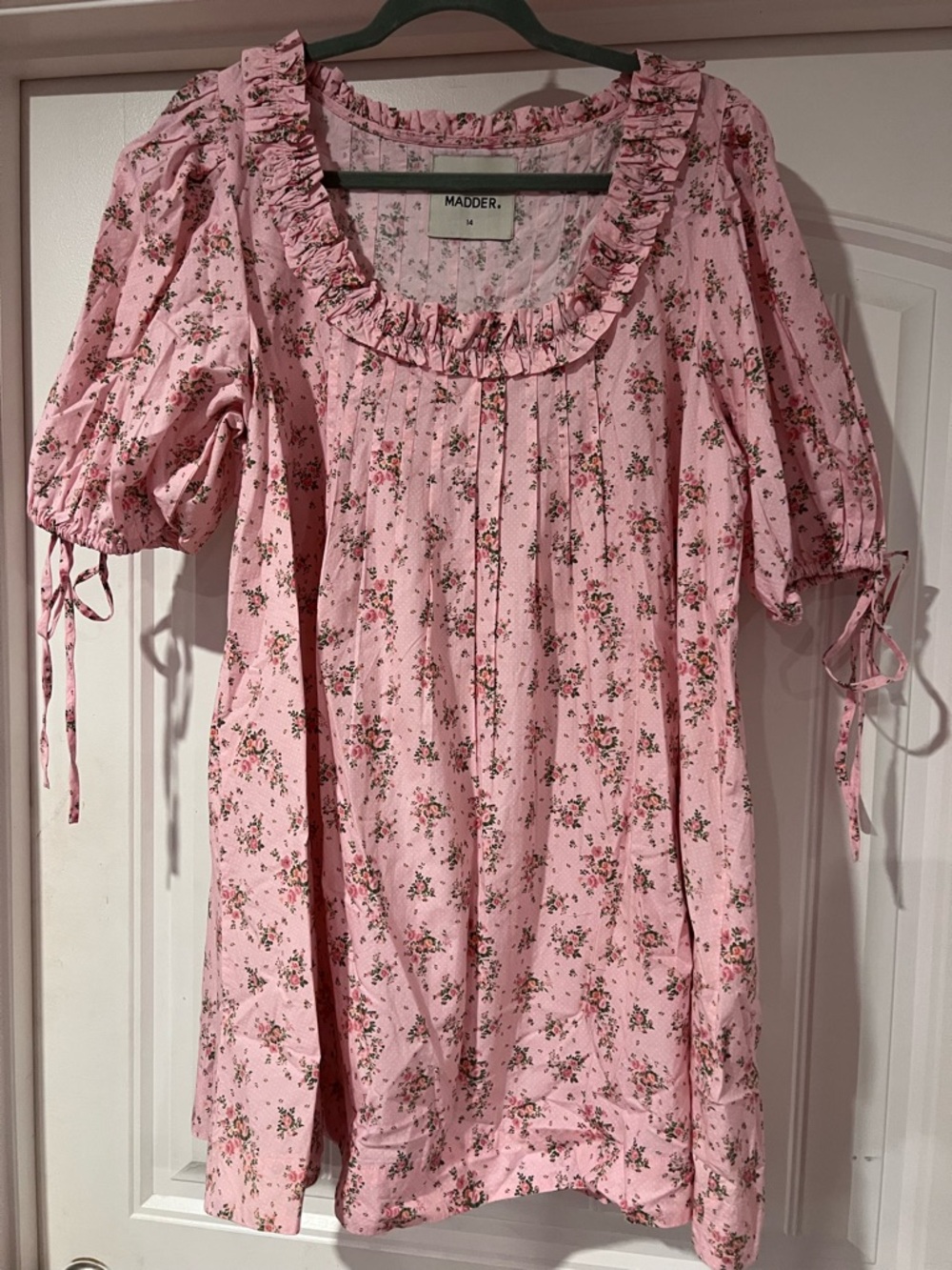 Damson Madder Jemima Ruffle Mini Dress size 14